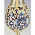 Unique Large 19C Russian Silver Enamel Church Style Shaker Stench Container image 8