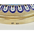 Unique Large 19C Russian Silver Enamel Church Style Shaker Stench Container image 10