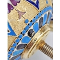Unique Large 19C Russian Silver Enamel Church Style Shaker Stench Container image 12