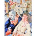 Vyacheslav Kalinin (Russian, 1939–2022) “Church Meeting”, 1989 image 3